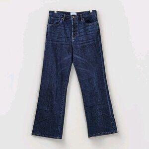 DU/ER Jeans Womens 32x33 (31) Blue Wide Leg WFMS4375 Stretch Hippie Preppy Boho